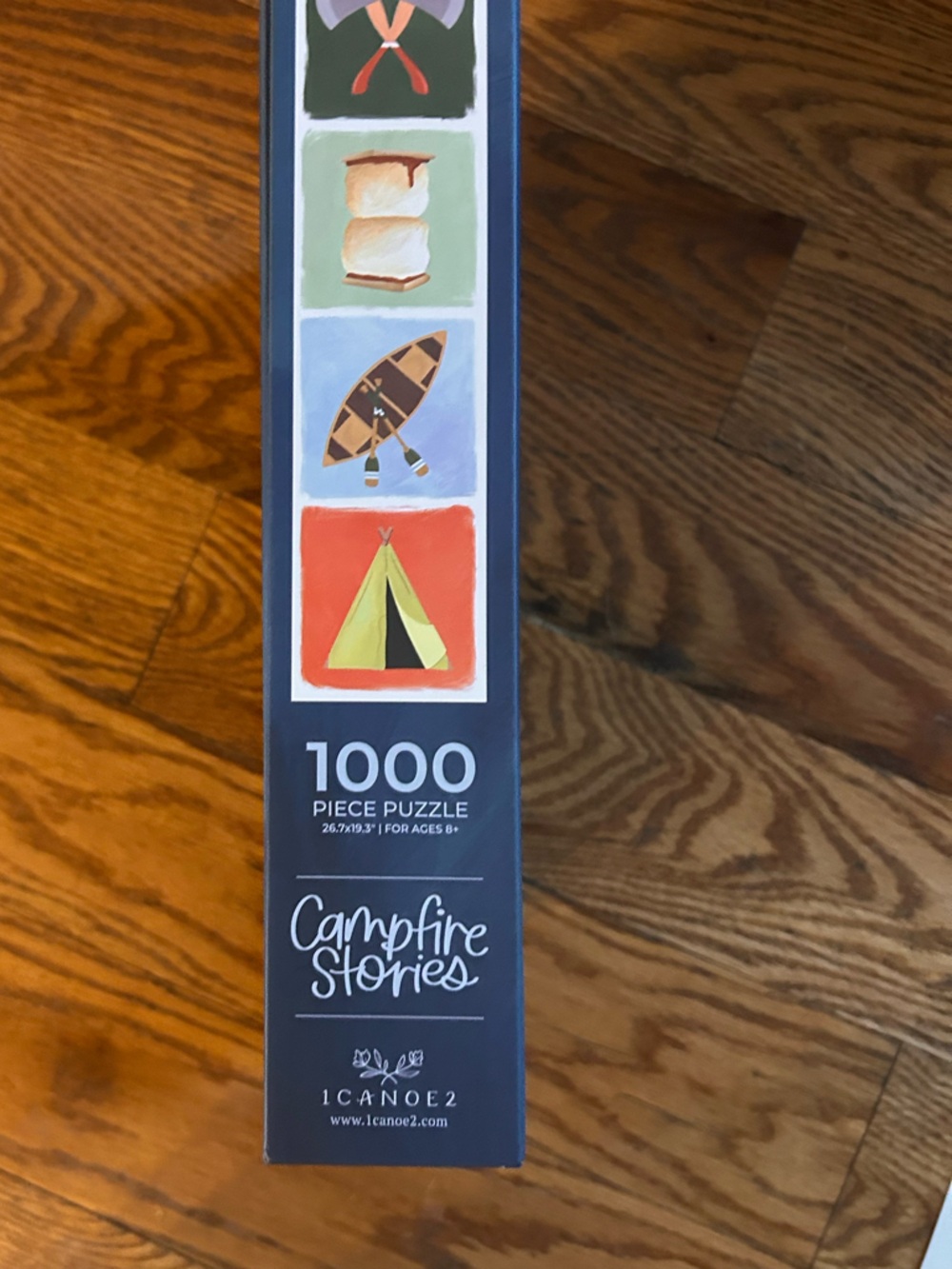 Camping Icons 1000-Piece Jigsaw Puzzle - Campfire Stories - Picture 2 of 6